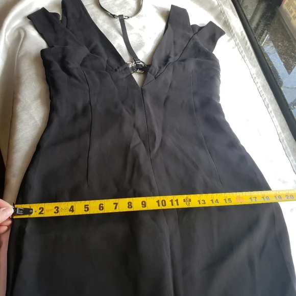 MONSE Harness Midi Dress in Black Sz 8